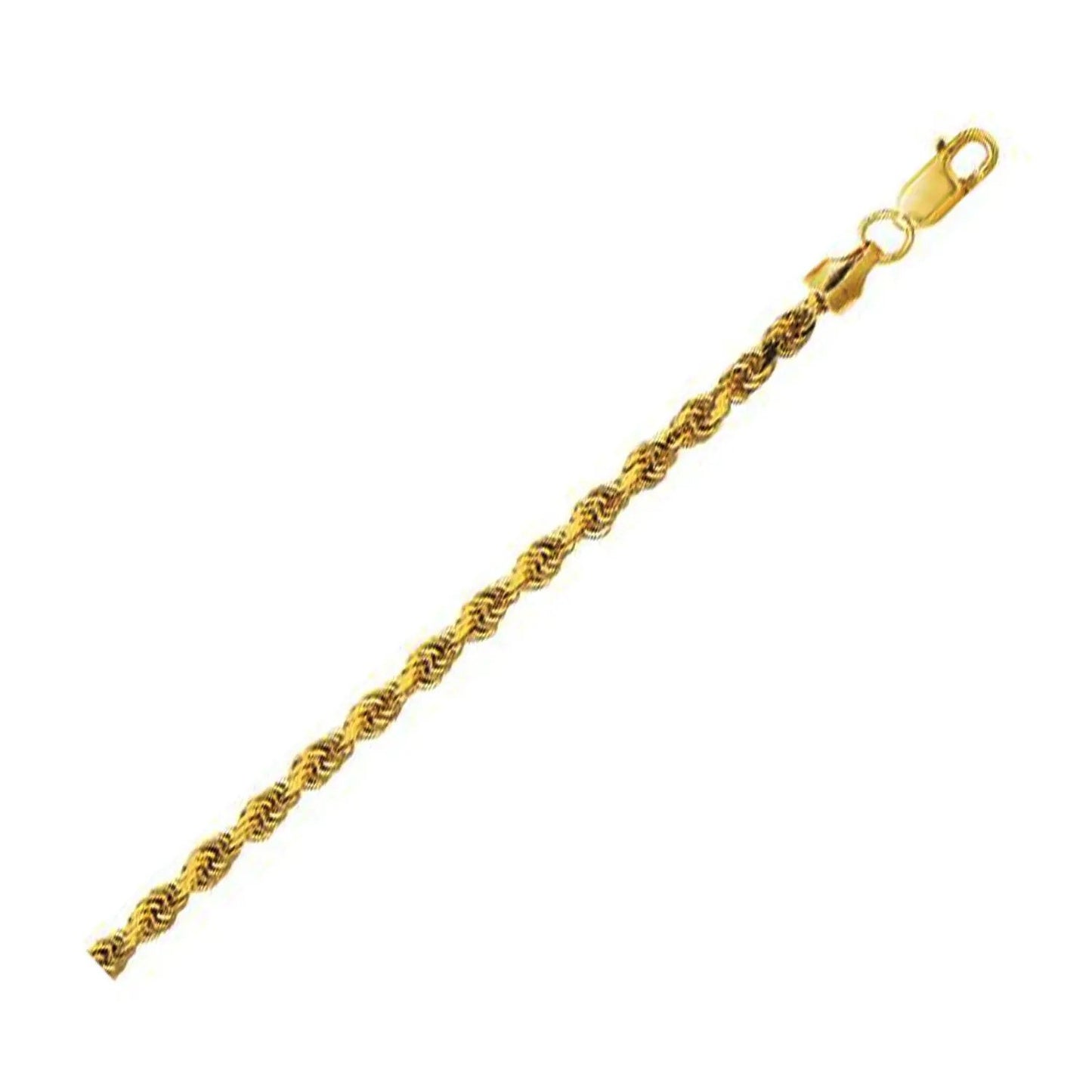 10K yellow gold hollow diamond-cut rope chain 3.20 mm Bids.com on Tampa Home & Garden Store