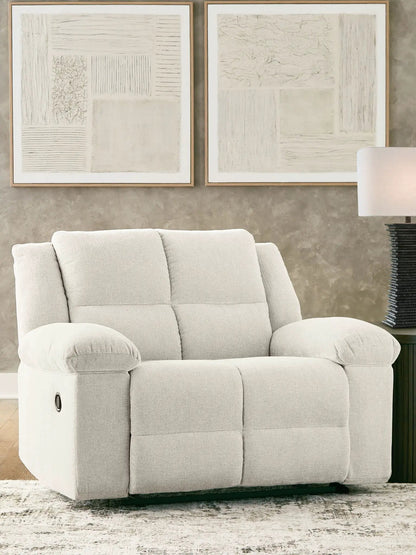 Orlen Zero Wall Wide Seat Recliner Winter by Unique Piece Furniture in beige fabric on Tampa Home & Garden Store