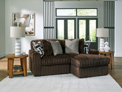 Midnight Madness Sectional and Jumbo Corduroy
