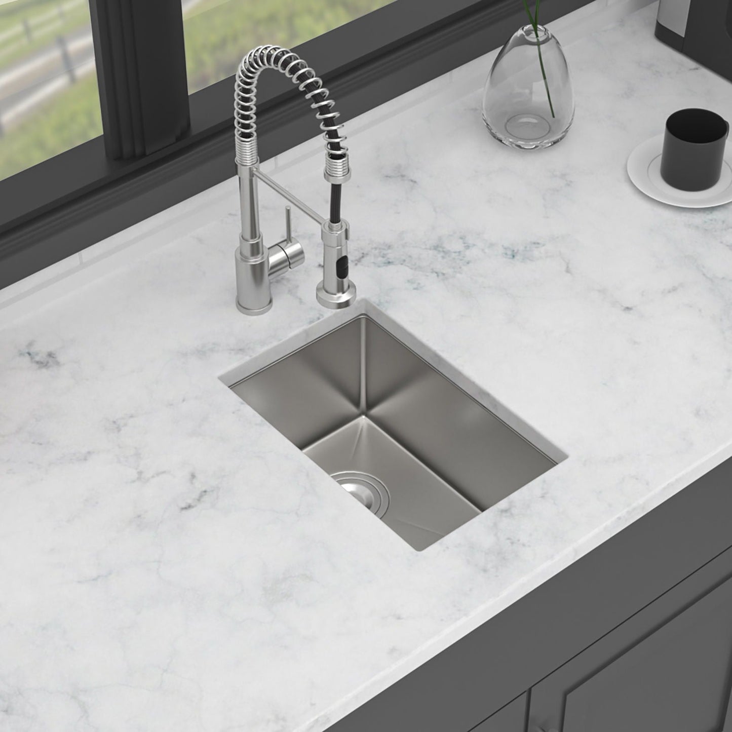 Stainless Steel Sink and Deep Single Bowl Basin
