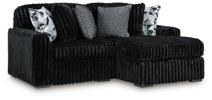Midnight Madness Sectional and Jumbo Corduroy