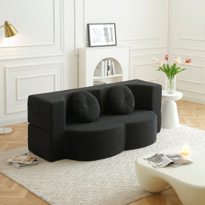 Soft Cotton Folding Sofa Bed and Pillow for Naps