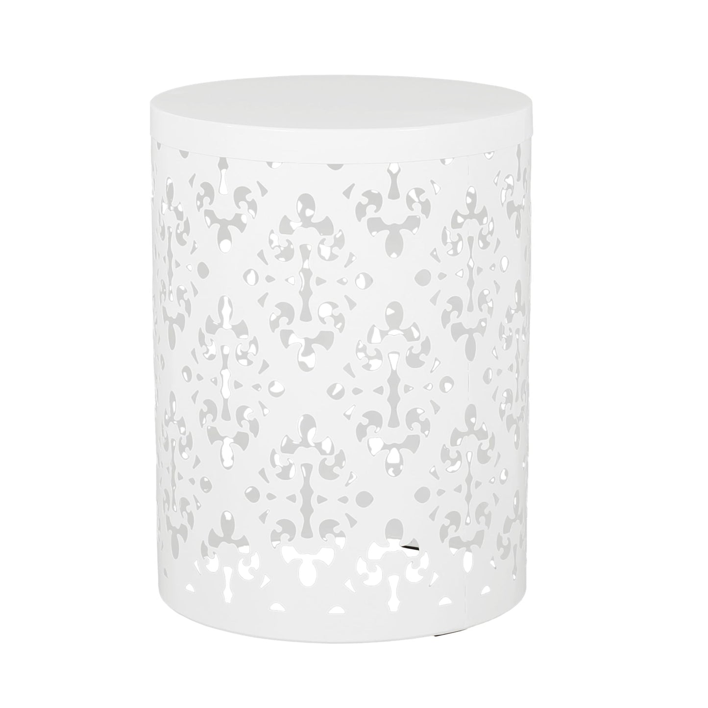 Modern Metal Outdoor End Table For The Patio
