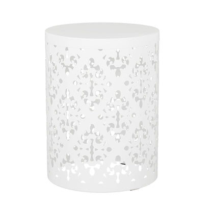 Modern Metal Outdoor End Table For The Patio