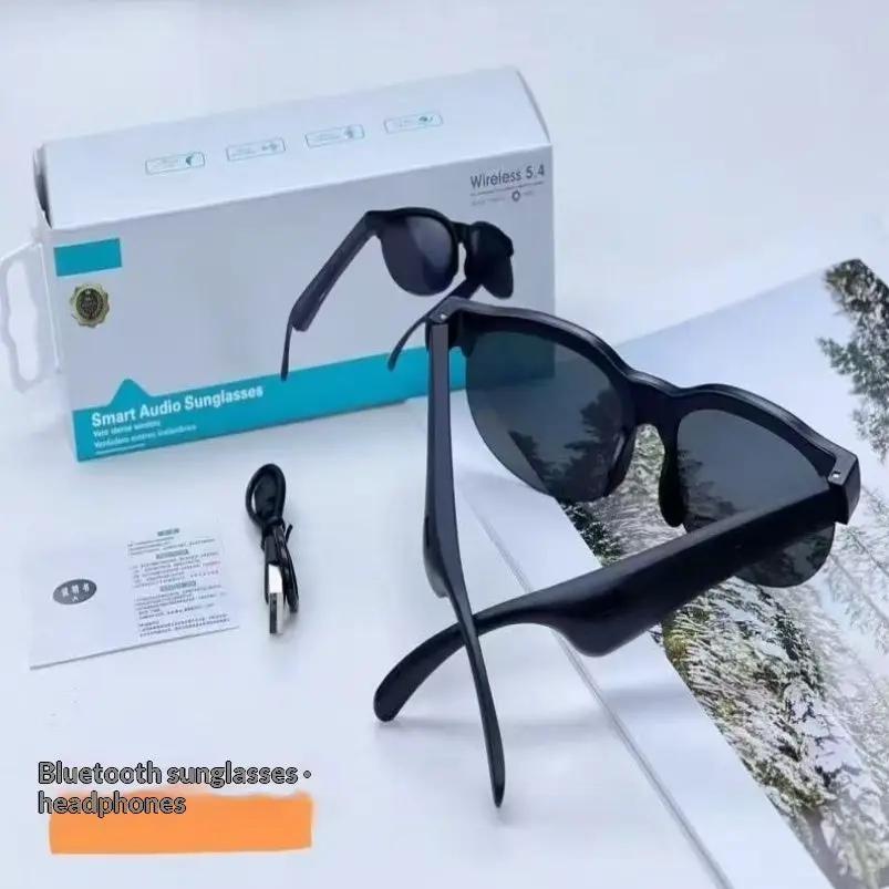 AI-Powered Bluetooth Earphone Glasses, black frame sunglasses with earbuds, FLIPSTYLEZLLC on Tampa Home & Garden Store