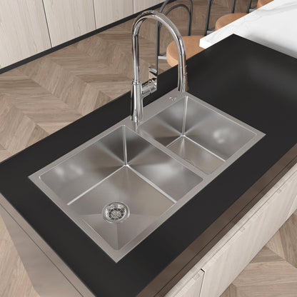 New Double Bowl Sink and a Brushed Nickel Finish