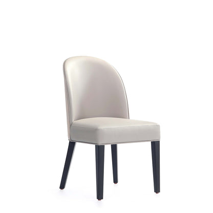 Dining chair set of 2 with beige upholstery and beech wood frame on Tampa Home & Garden Store