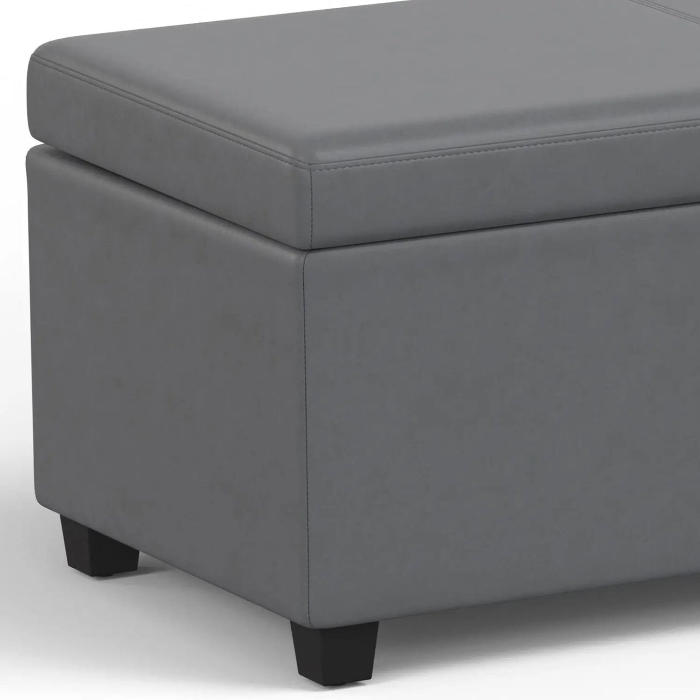 Avalon storage ottoman by Unique Piece Furniture in gray on Tampa Home & Garden Store