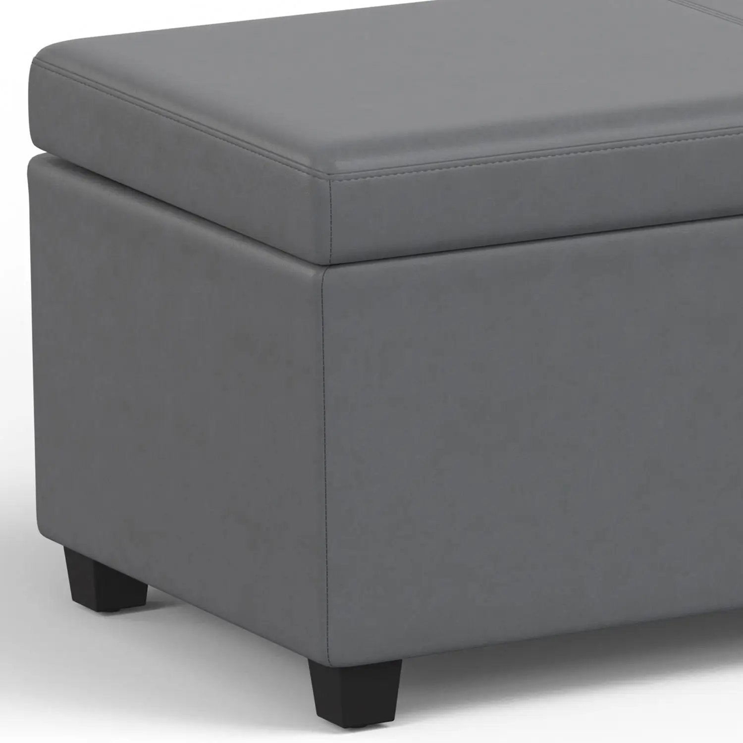 Avalon storage ottoman by Unique Piece Furniture in gray on Tampa Home & Garden Store