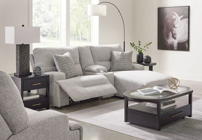 Acklen Place Power Reclining Sectional Pewter