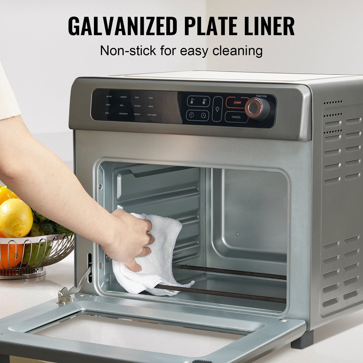 12-in-1 Air Fryer Toaster Oven 25L stainless steel by HouseOfZazla, front control panel on Tampa Home & Garden Store