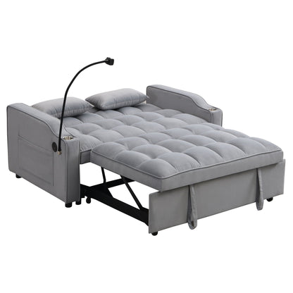Modern Loveseat Futon Sofa with Pullout Bed