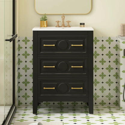Bathroom Vanity With Sink Free Standing Cabinet