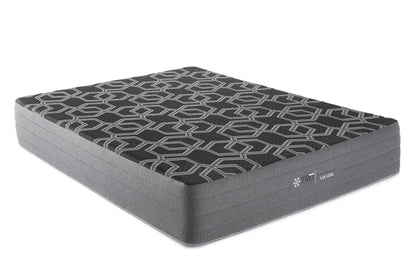 12in smooth-top foam hybrid mattress by Unique Piece Furniture, geometric grey top on Tampa Home & Garden Store