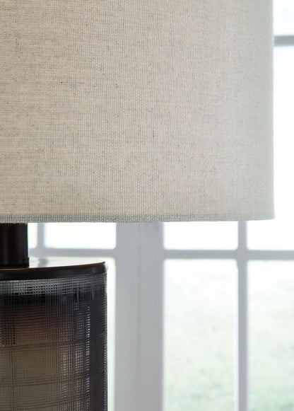 Dingerly Glass Table Lamp Brown Ombre Base