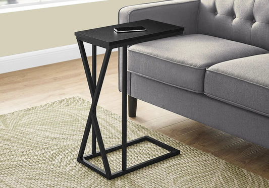 C Shaped Accent Table with Contemporary Design