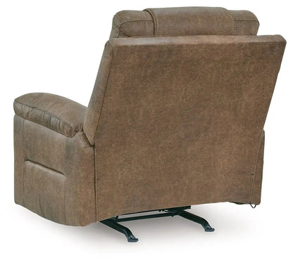 Rocker Recliner Stockworth brown faux leather by Unique Piece Furniture on Tampa Home & Garden Store
