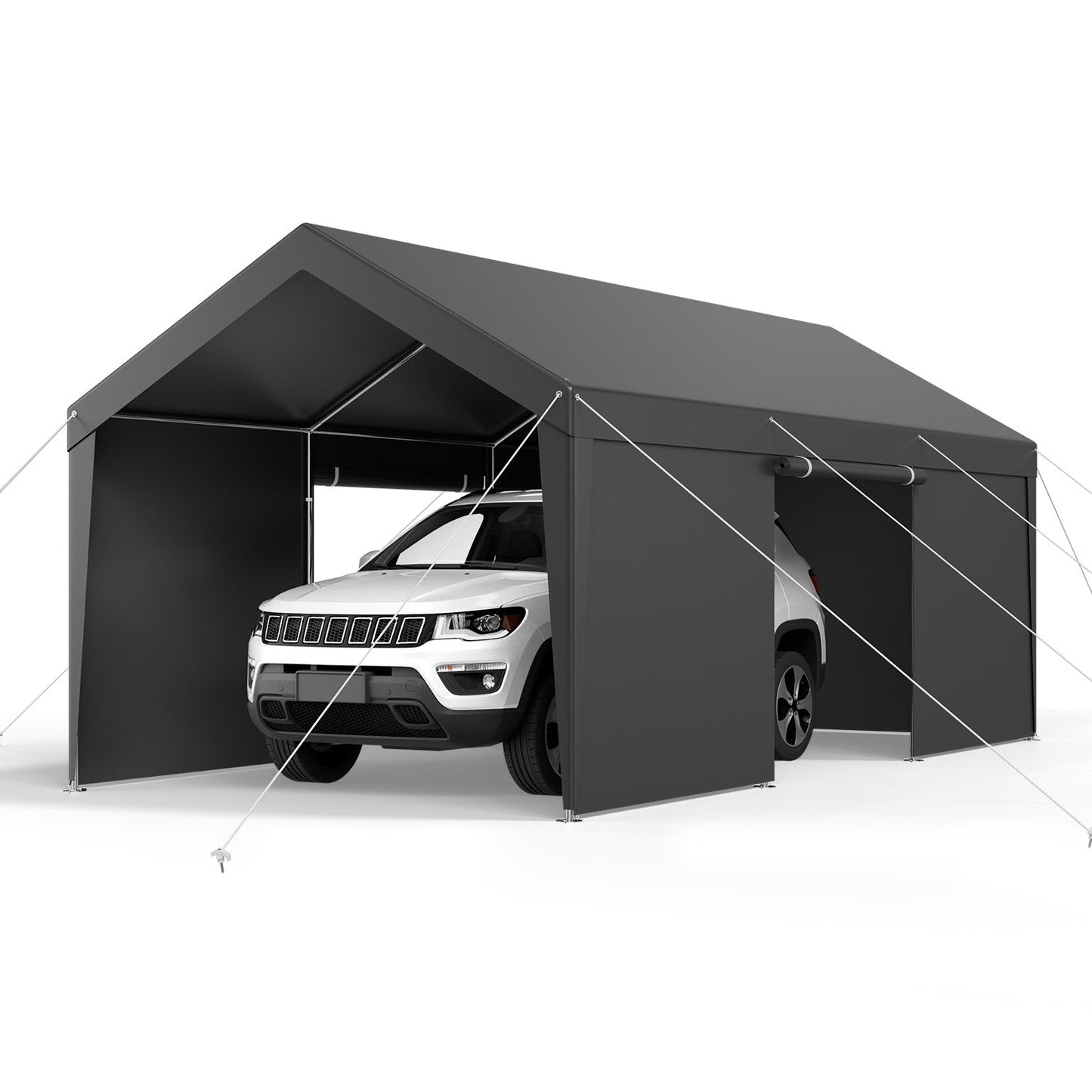 Heavy Duty 12X20 Feet Carport and Sidewalls