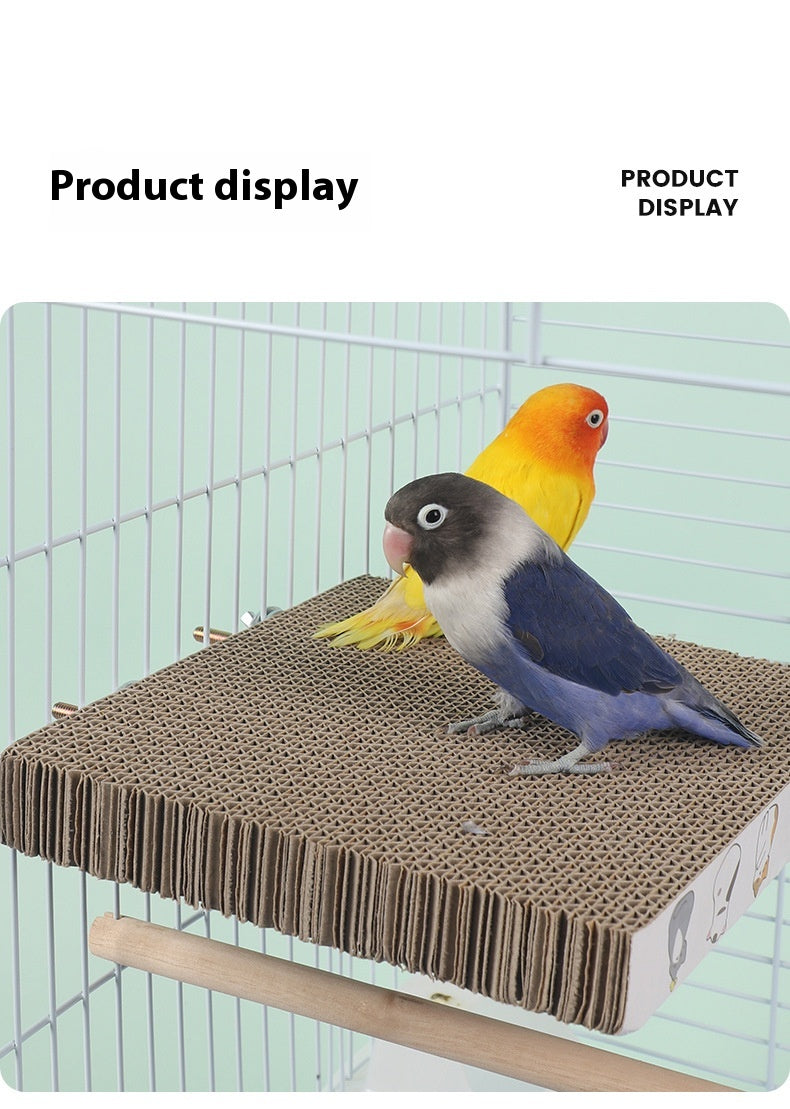 Parrot Toys Chinese Layer Pie Pet Bed brown cardboard perch 2 birds by Sell My Stuff on Tampa Home & Garden Store