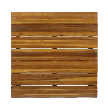 Sturdy Outdoor Coffee Table With Wood And Iron