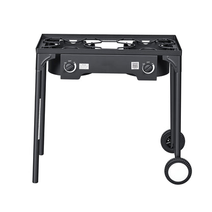Two Burner Outdoor Propane Gas Stove for a Patio
