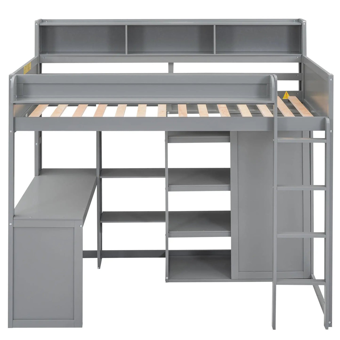 Loft Bed with Built in Desk and Wardrobe