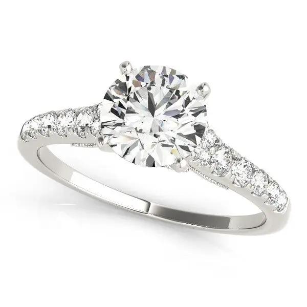 14k white gold diamond engagement ring with single row band, 1 3/4 cttw, Bids.com on Tampa Home & Garden Store