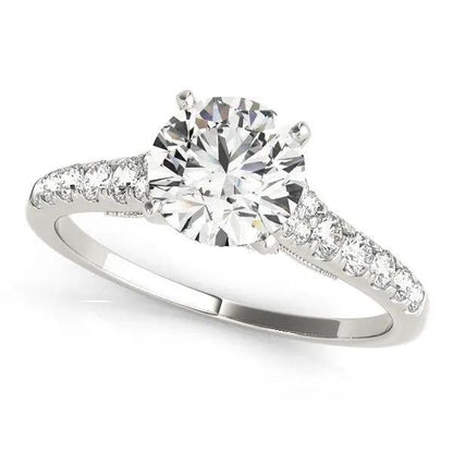 14k white gold diamond engagement ring with single row band, 1 3/4 cttw, Bids.com on Tampa Home & Garden Store