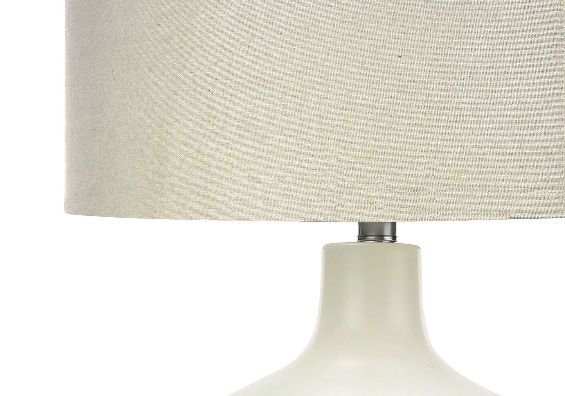 Table lamp cream shade and ceramic base in contemporary style by Unique Piece Furniture on Tampa Home & Garden Store