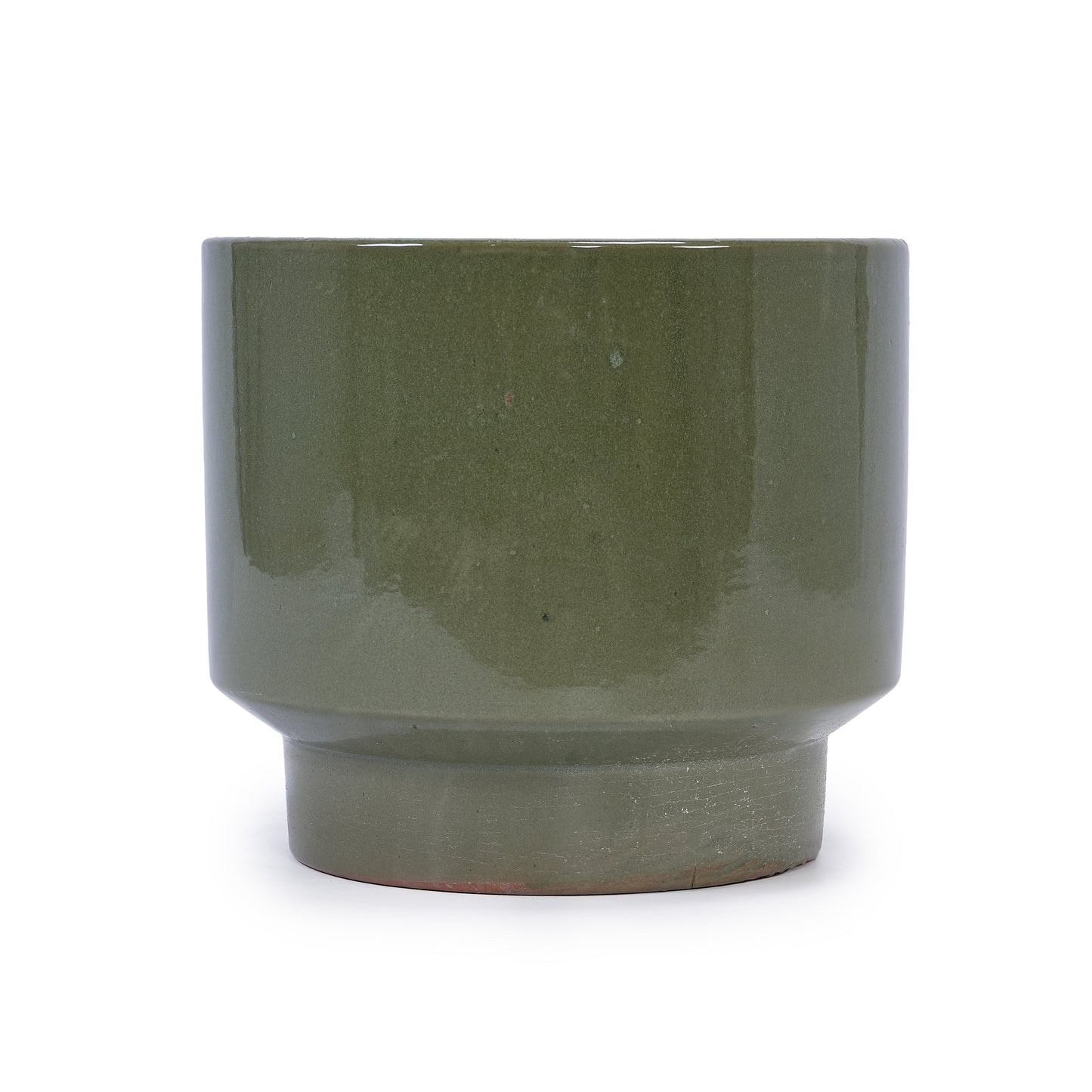 3-piece ceramic flowerpot set antique light green glaze by HouseOfZazla on Tampa Home & Garden Store