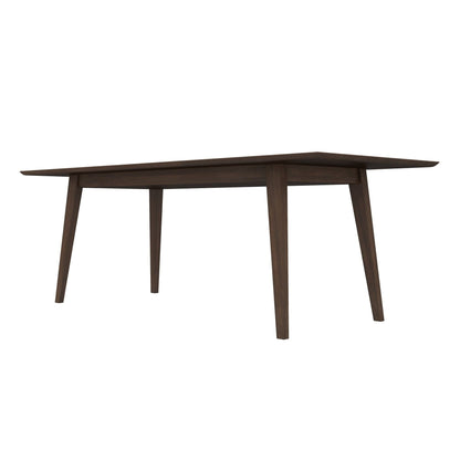 Levi modern rectangular dining kitchen table dark walnut wood by HouseOfZazla dining tables on Tampa Home & Garden Store