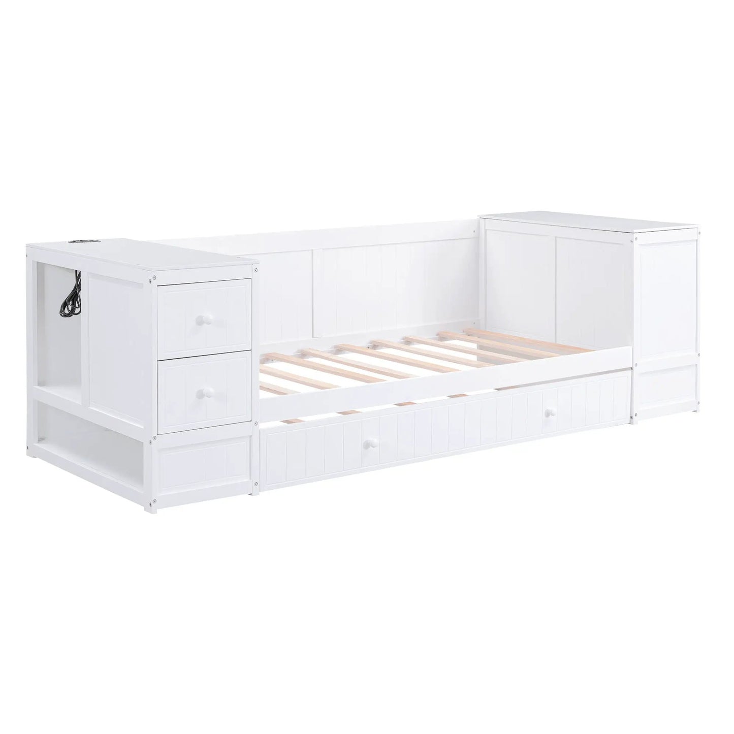 Daybed with Storage Arms and Charging Station