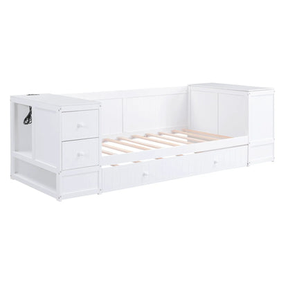 Daybed with Storage Arms and Charging Station