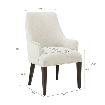 Modern Rubberwood Dining Armchair for Living
