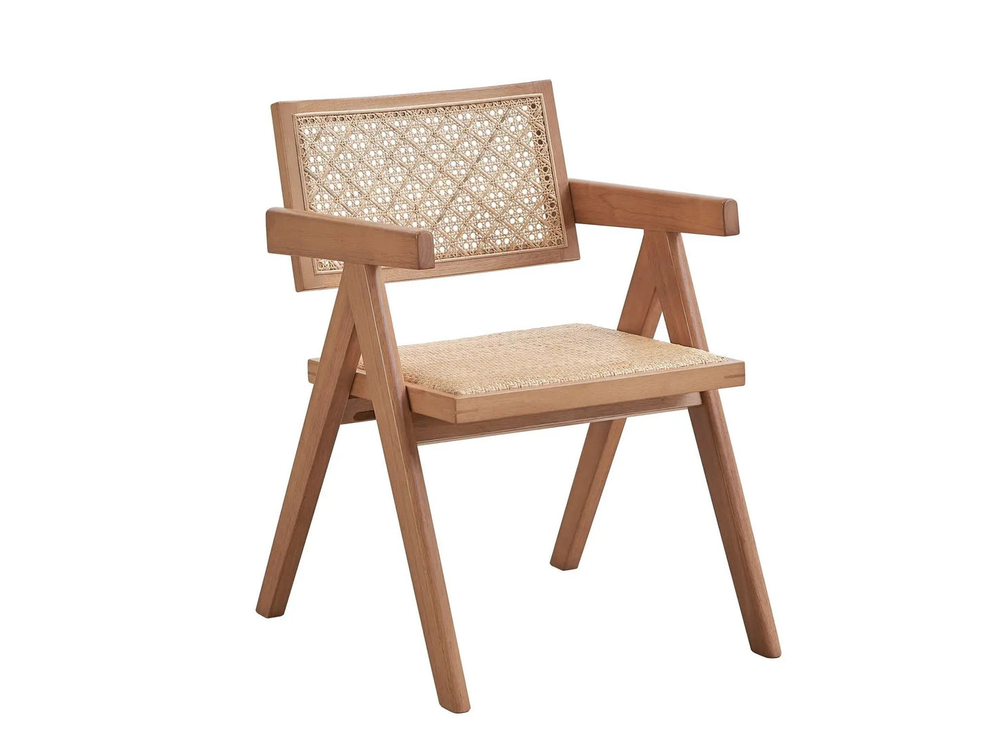 Velentina Rattan Arm Chair Set of Two Natural