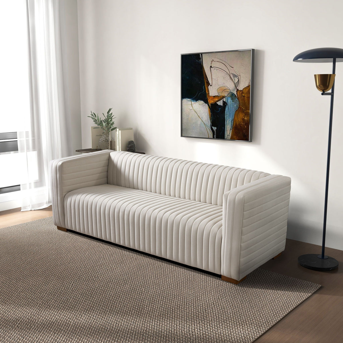 Elara Performance Upholstered Sofa for Home Use