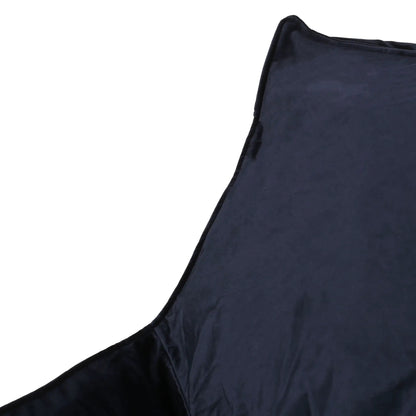 Allea Velveteen Bean Bag Chair Midnight Blue