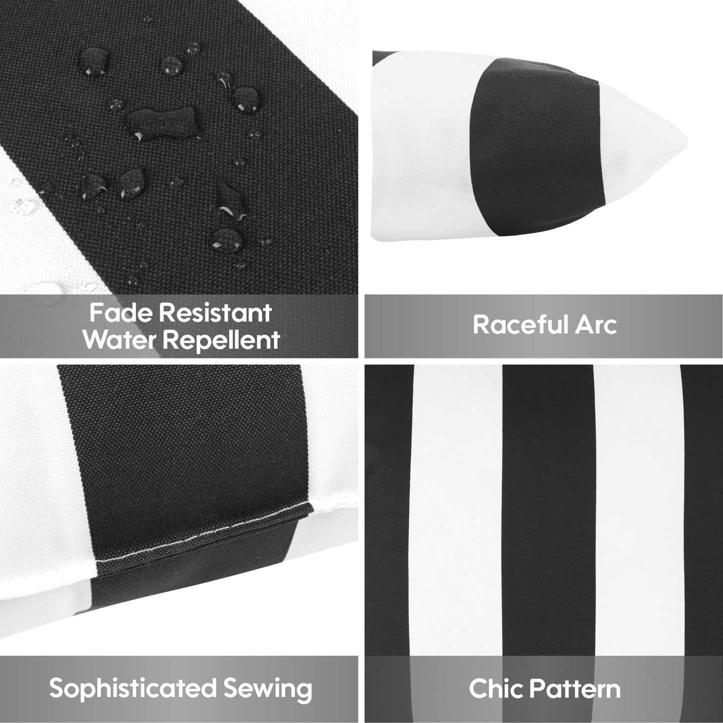 Fade and Water Resistant Outdoor Throw Pillows