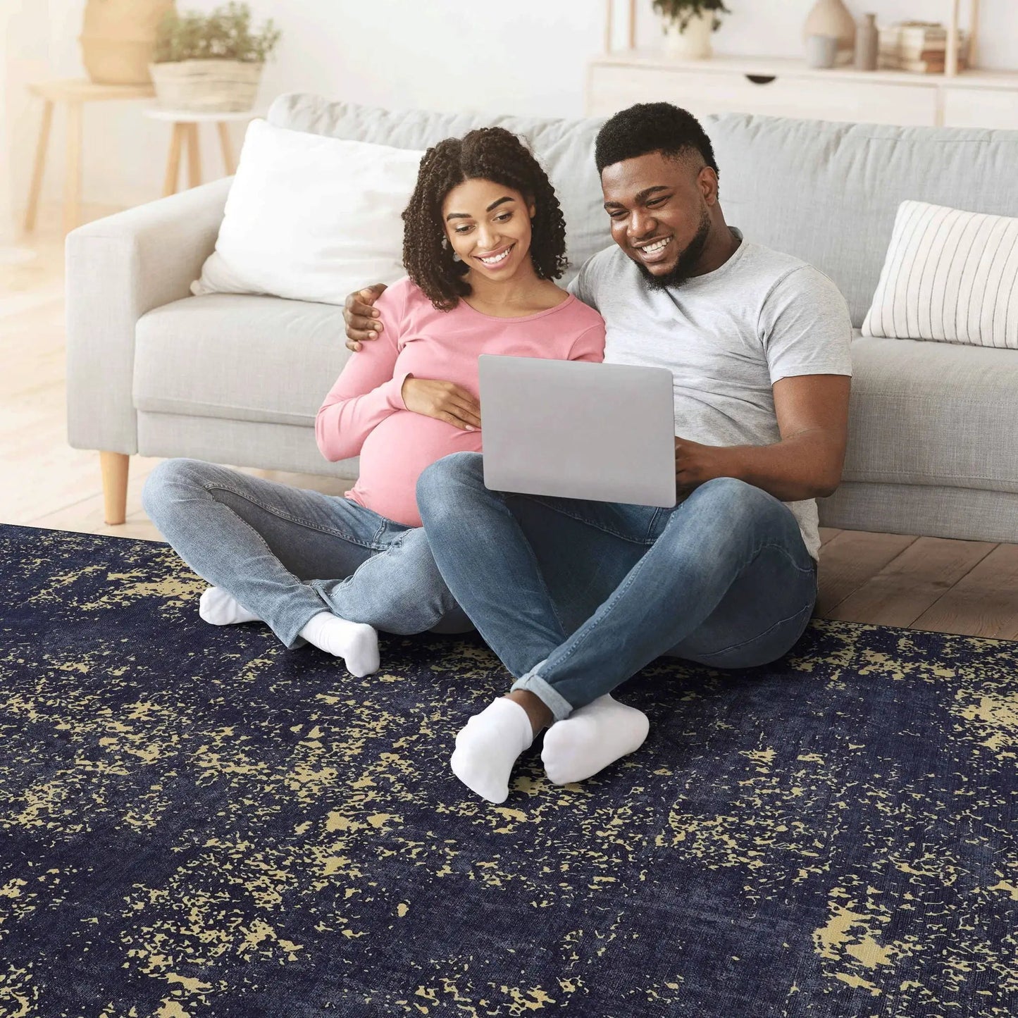 Maval Abstract Washable Area Rug For Any Room