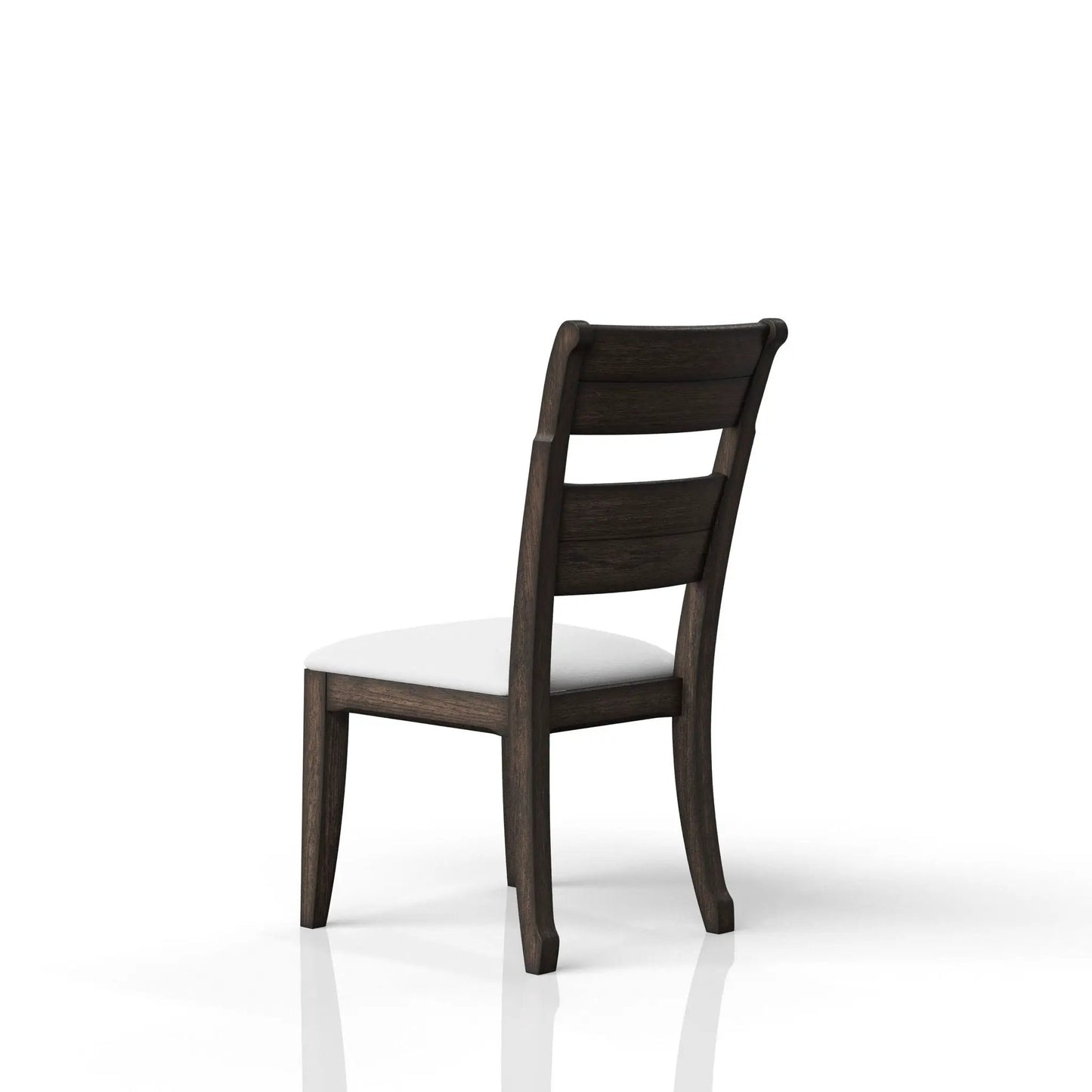 Traditional Ladderback Upholstered Side Chair