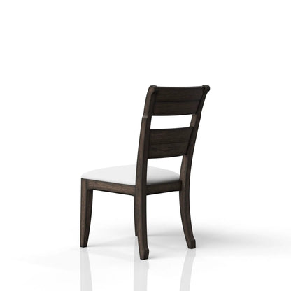 Traditional Ladderback Upholstered Side Chair