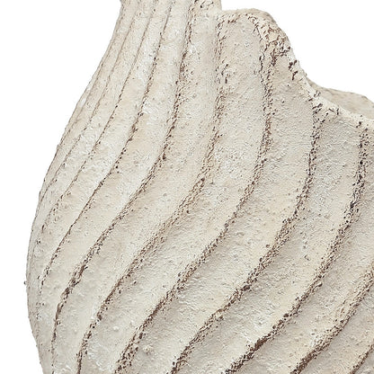 Nautilus shell planter in textured beige cement finish, HouseOfZazla decor on Tampa Home & Garden Store