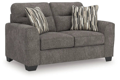 Olten Loveseat in Mocha Upholstery, Cozy