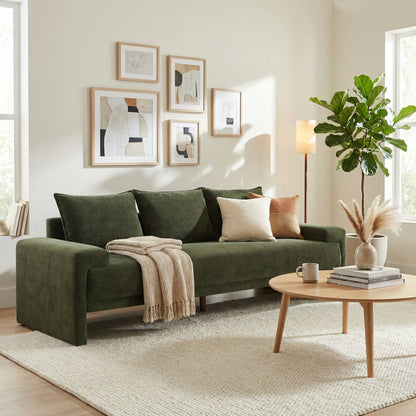 Algora 3 Seater Modern Velvet Sofa for Living