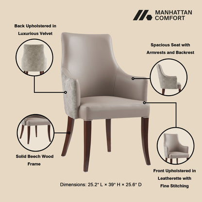 Connie Modern Beech Wood Dining Armchair