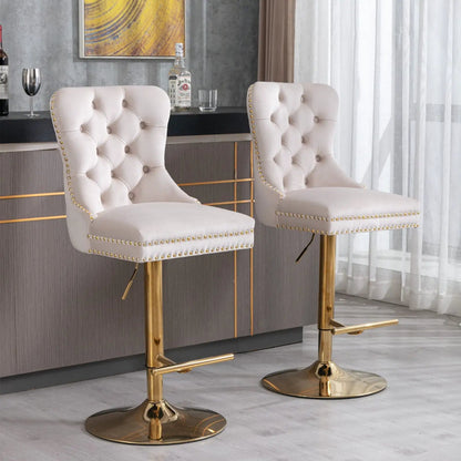 Thick Swivel Barstools with Adjustable Height