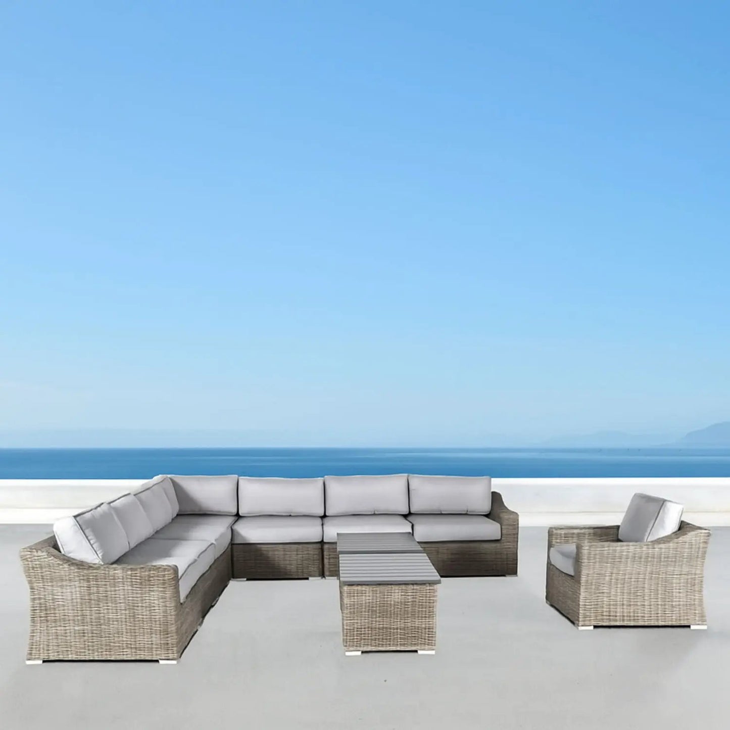 Outdoor Sofa Seating Group with Cushions