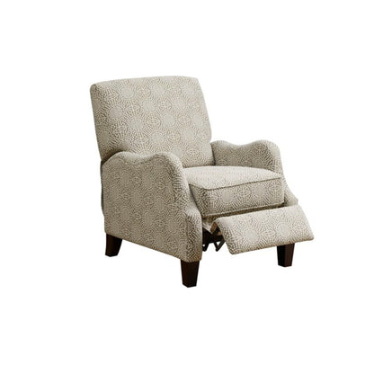 Hoffman Push Back Recliner and Beige Accent Chair