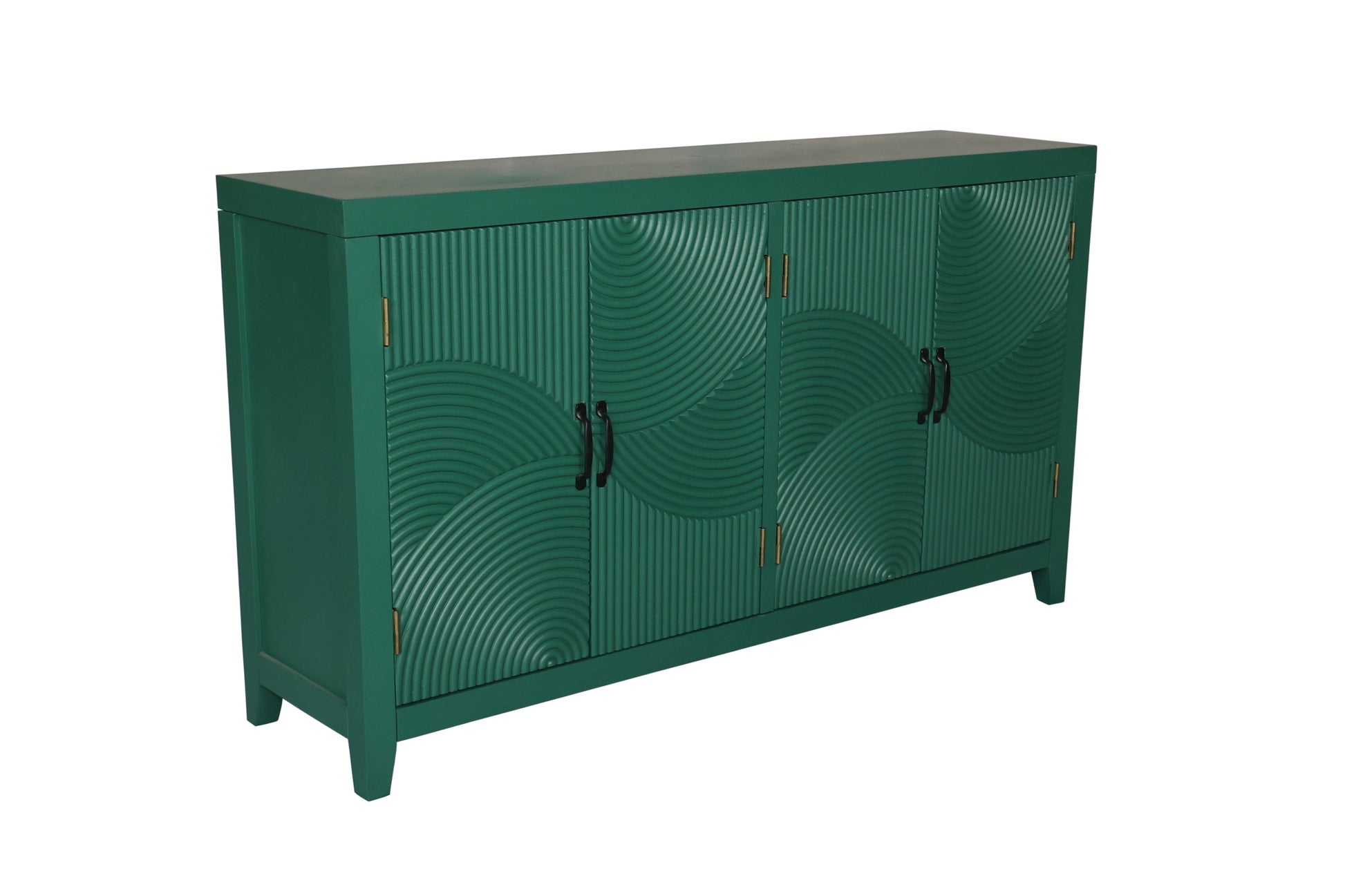 59in Green Accent Cabinet with 4 Doors on Tampa Home & Garden Store