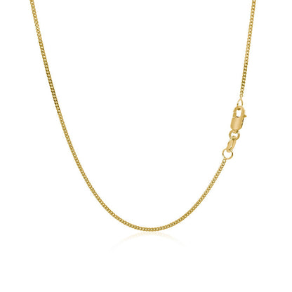 14k yellow gold Gourette chain necklace 1.0mm, lobster clasp, by Bids.com on Tampa Home & Garden Store
